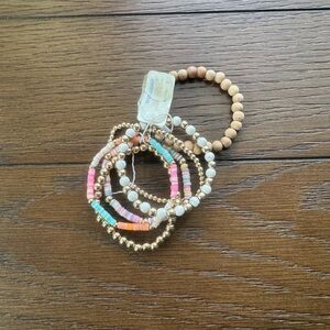 Colorful Beaded Bracelet Set